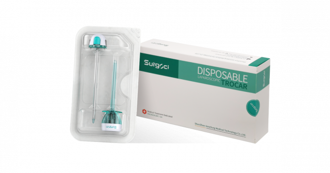 Trocar e cannula ottici eliminabili sterili per paziente della chirurgia della laparoscopia il singolo 4