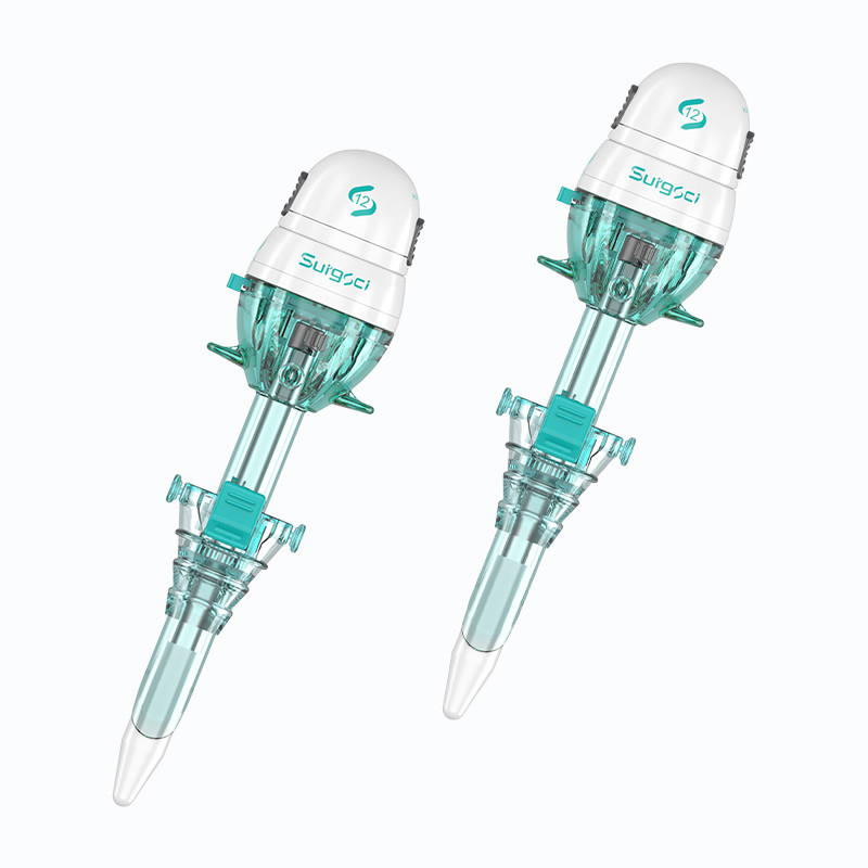 Trocar monouso di tipo Hasson da 12 mm certificato CE per chirurgia laparoscopica Surgsci Medical