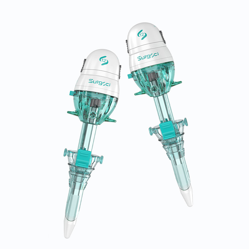 Trocar monouso di tipo Hasson da 12 mm certificato CE per chirurgia laparoscopica Surgsci Medical